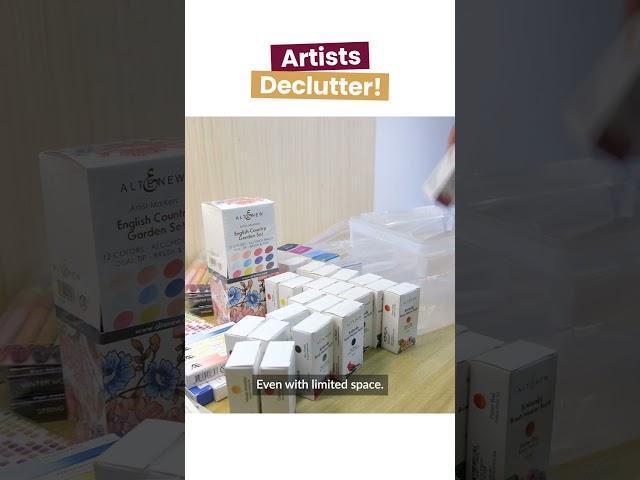 Nifty tricks to organize your art supplies!
