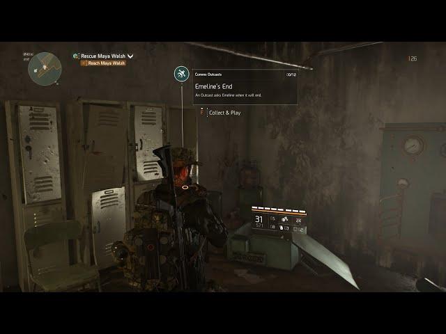 Comms Outcasts Emiline's End #collectables #thedivision2 #location