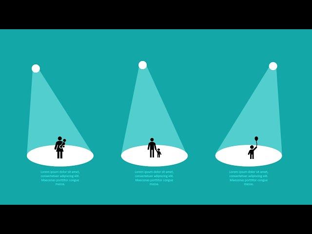 Spotlight Animation slide in PowerPoint | Searchlight Slide