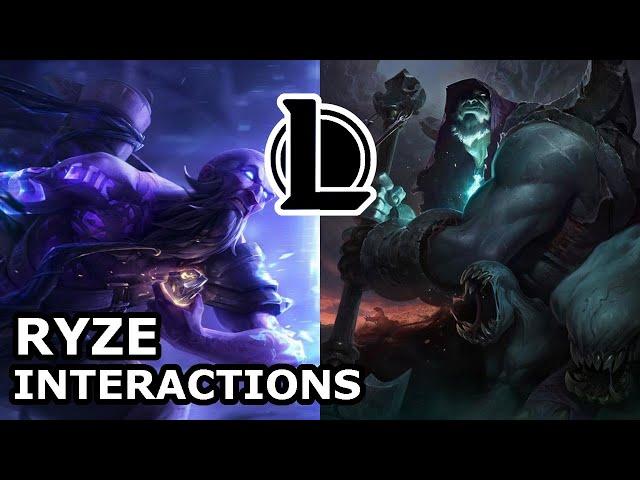 Ryze Interactions with Other Champions | YORICK IS AGAINST RYZE'S MISSION | League of Legends Quotes