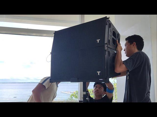 Lights and Sound System setup at Chateau by the sea and Tambuli Beach by SDSS vlog