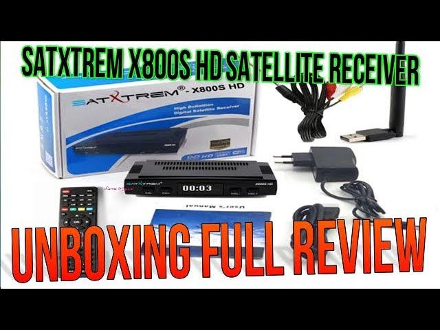 SATELLITE RECEIVE SATXTREM X800S HD UNBOXING FULL REVIEW