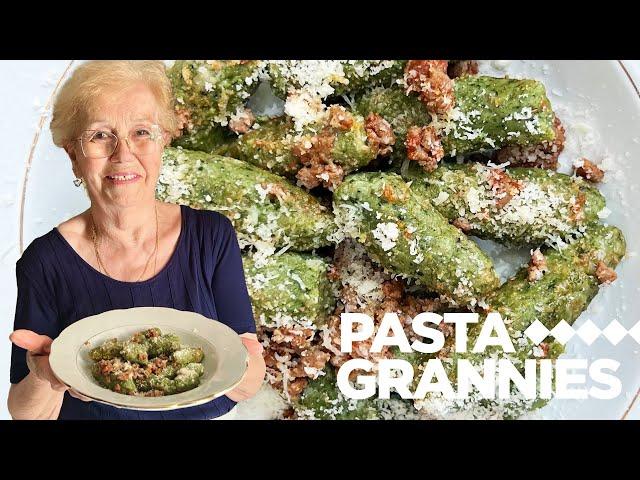 Adele makes green gnocchi called "malfatti" (badly made!) | Pasta Grannies