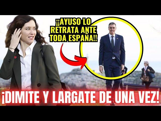 AYUSO ¡REVIENTA LA CONFERENCIA DE PRESIDENTES! al SOLTARLE ESTO a SÁNCHEZ NADA MÁS ACABAR