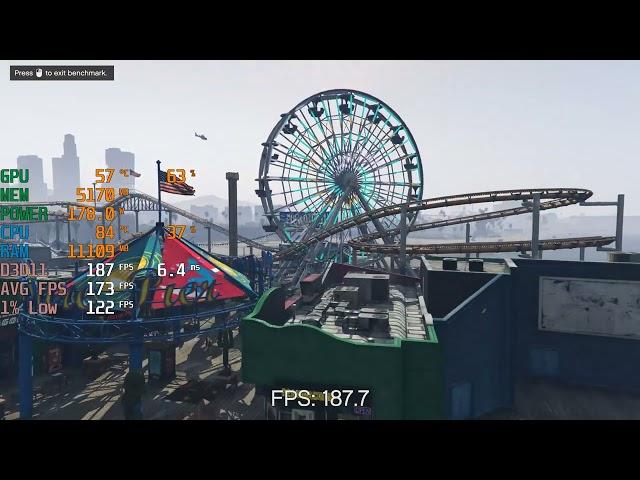 GTA 5 / V - Ryzen 5 7500F + RTX 4070 Ti Super - 1440p Max Settings - Benchmark Fps Test