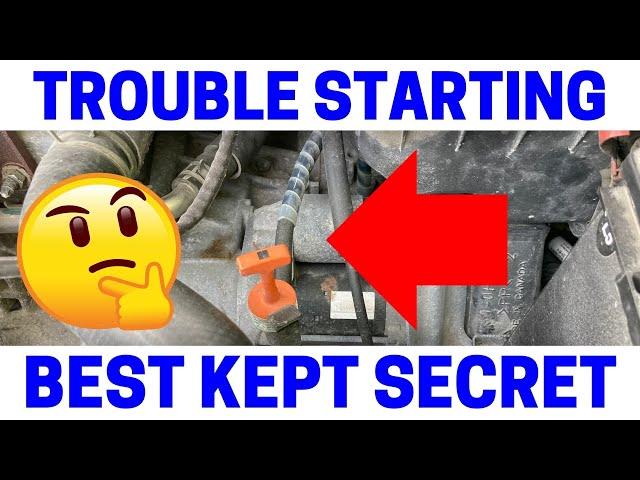 How To Fix A Hard Starting Engine On Your Car - Fast & Easy!