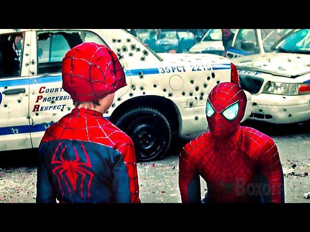 Spider-Man VS Rhino | Final Scene | The Amazing Spider-Man 2 | CLIP  4K