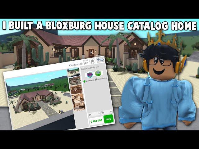 I BUILT ONE OF THE NEW BLOXBURG STARTER HOMES IN THE HOUSE CATALOG UPDATE