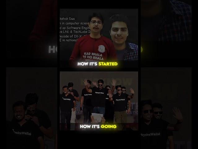 PWians Journey  #physicswallah