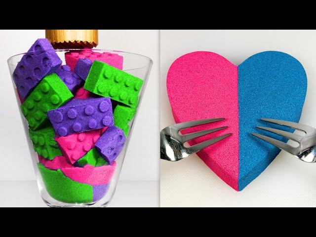 Very Satisfying and Relaxing Compilation 290 Kinetic Sand ASMR