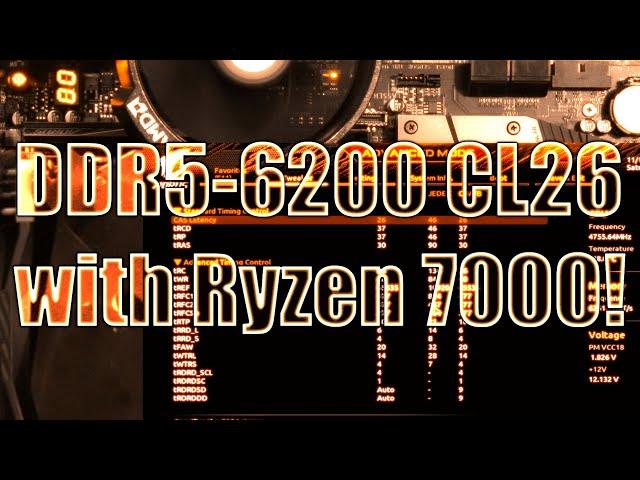 2x16GB DDR5-6200 CL26! with Ryzen