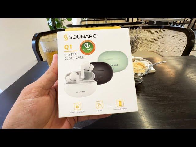 Bluetooth True Wireless Sounarc Q1 unboxing