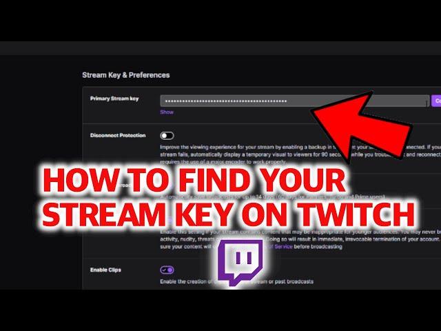 How to find your stream key on twitch 2020