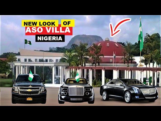 AMAZING NEW LOOK OF ASO ROCK PRESIDENTIAL VILLA ABUJA,  OFFICE OF NIGERIA'S PRESIDENT & HIS CARS