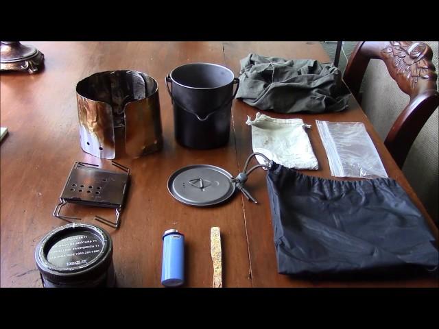 Bugout Bag Cookset / Stove VR4 Step One Survival Bugout / INCH Bag Challenge