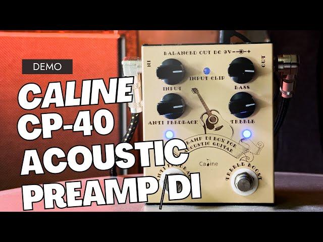 Caline CP-40 Acoustic Preamp DI Box pedal demo