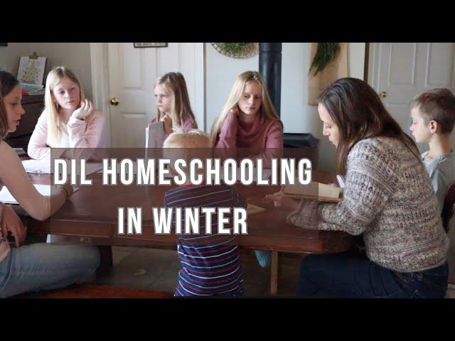 DIL Homeschoolin in Winter | Mom of 10