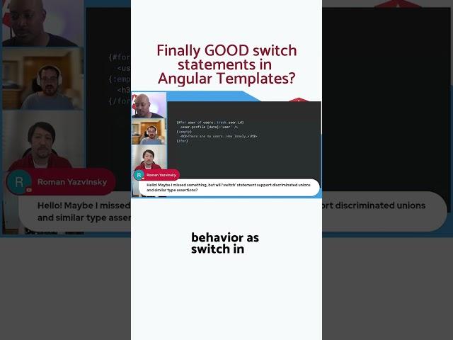 New template syntax with better Switch Statement Support #angular #newtemplates #switchstatement