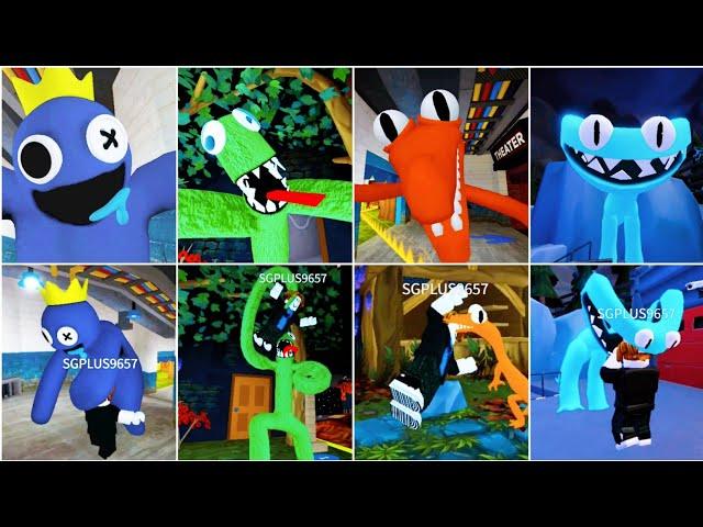 Rainbow Friends Vs Rainbow Friends 2 First Person Vs Third Person All Jumpscares