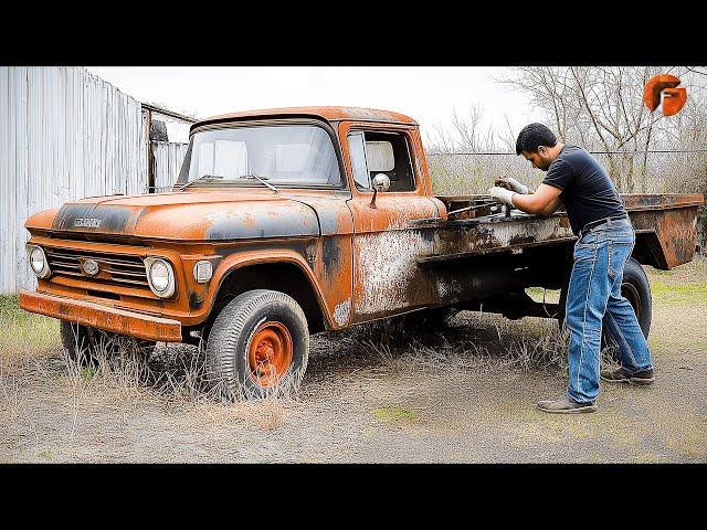 Man Fully Restores Abandoned V8 Chevrolet C10 | Start to Finish Build by @FLManGarage