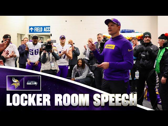 Kevin O’Connell’s Locker Room Speech After Minnesota Vikings Win Over Seattle Seahawks