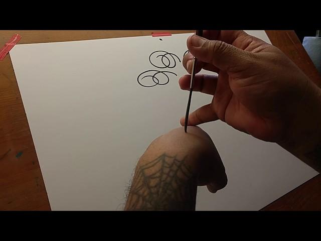 How to Pinstripe: Scroll Pinstriping Basics Pt1