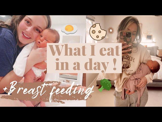 everything I ate for 24 HOURS with a newborn!