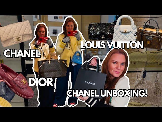 LUXURY SHOPPING VLOG TO CHANEL, LOUIS VUITTON, DIOR & CHANEL UNBOXING!