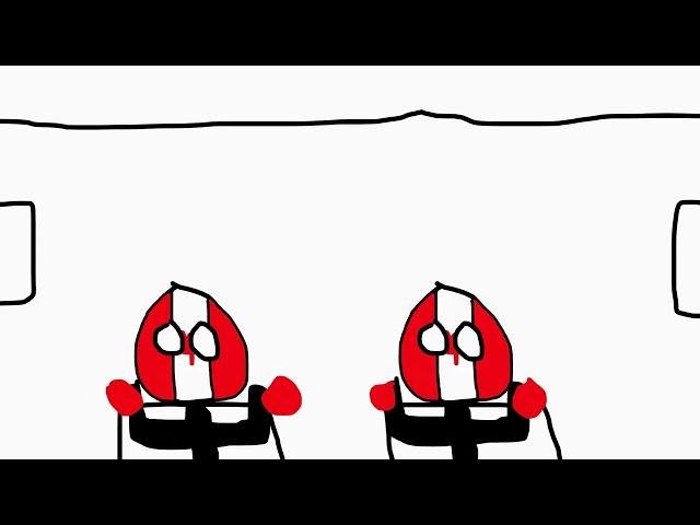 Countryballs Greendale Mid Air Collision animated