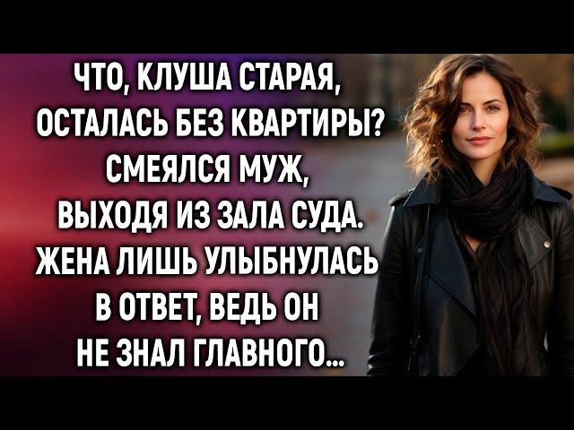 Выходя из зала суда, жена лишь улыбнулась, ведь муж не знал главного…