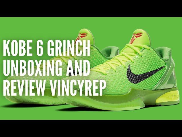 KOBE 6 GRINCH UNBOXING AND REVIEW Vincyrep