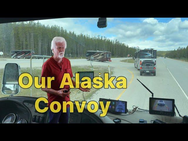 Our 4 RV Alaska Convoy has crossed the Canadian Border