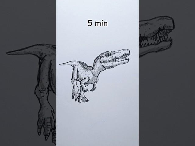 Baryonyx in 5 sec, 30 sec, 5 min, 1 hour, 4 hours #jurassicworlddominion #dinosaur