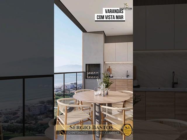 Comprar Apartamentos na planta vista mar em Caraguatatuba, financiamento direto com a construtora