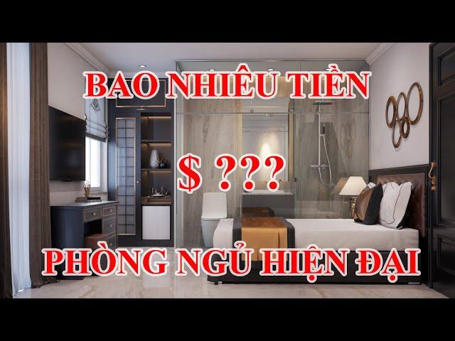 Mẫu nội thất phòng ngủ hiện đại Và Giá thi công hoàn thiện cơ bản