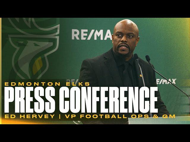 PRESS CONFERENCE | Ed Hervey Introduced as VP of Football Ops & GM | 24.11.20