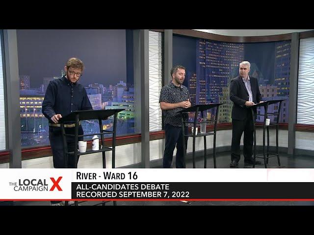 2022 Municipal Election Debate: River - Ward 16 | Rogers tv