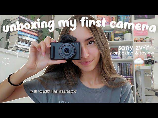 unboxing & reviewing my first camera (｡•̀ᴗ-)️ sony zv-1f (test shots, pros/cons, accessories, etc)