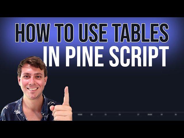 How to use TABLES in Pine Script V4 (+ Interview)