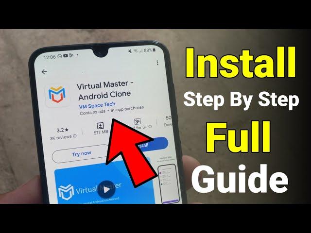 Virtual Master Android Clone | How to activate the Virtual Android Machine on Android