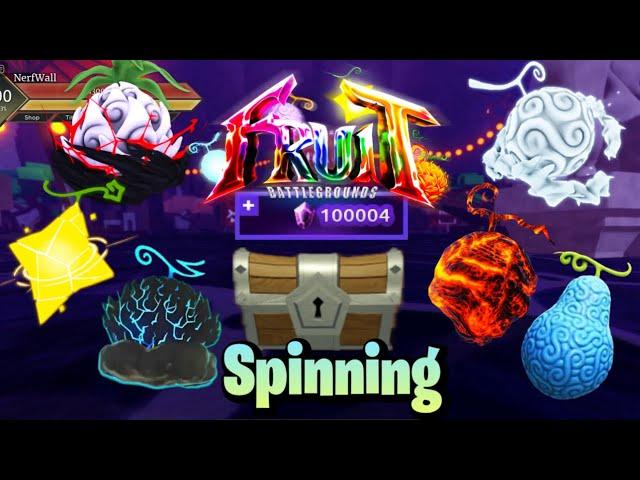 Spending 110K+ Gems in Fruit Battlegrounds  (Spinning Mythical’s & Legendary’s!)