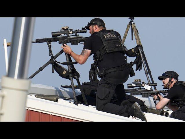 Footage shows snipers return fire at Trump rally