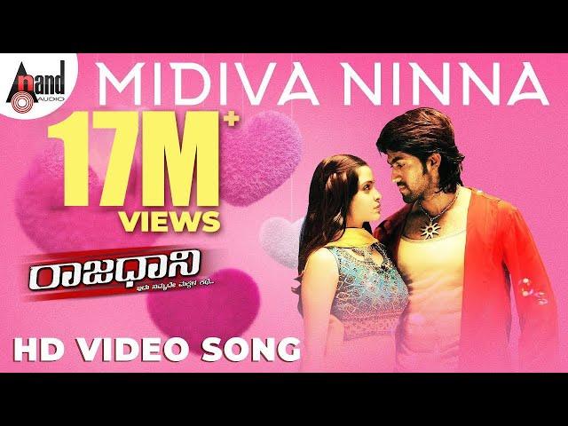 Midiva Ninna Video Song | Rajaadaani | Rocking Star YASH | Sheena Shahabadi | Arjun Janya