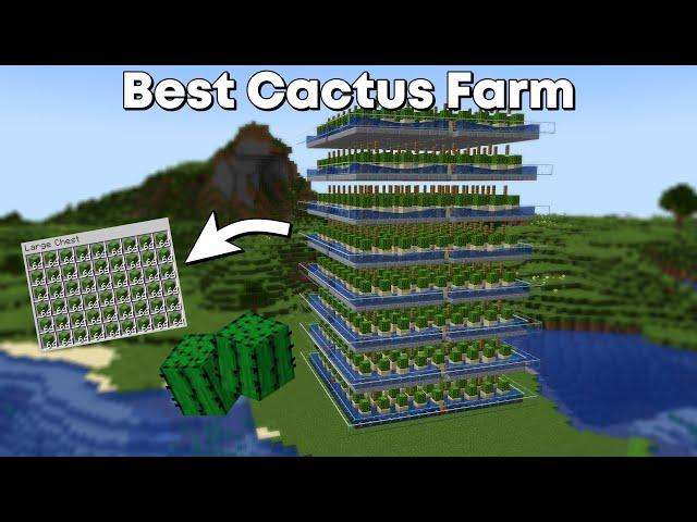 Minecraft Automatic Cactus Farm  - 1500+ Per Hour