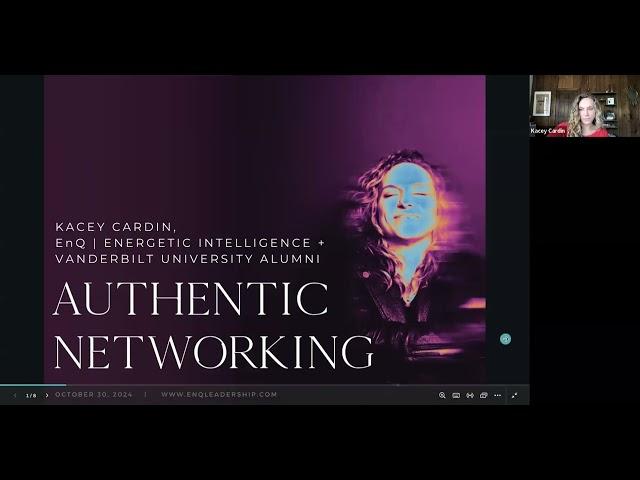 Authentic Networking Webinar