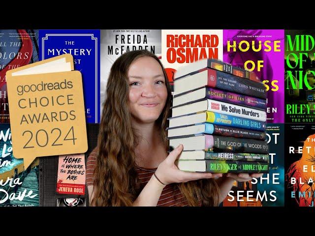 I read Goodreads' 20 Best Mystery/Thriller Books of 2024 *reading vlog*