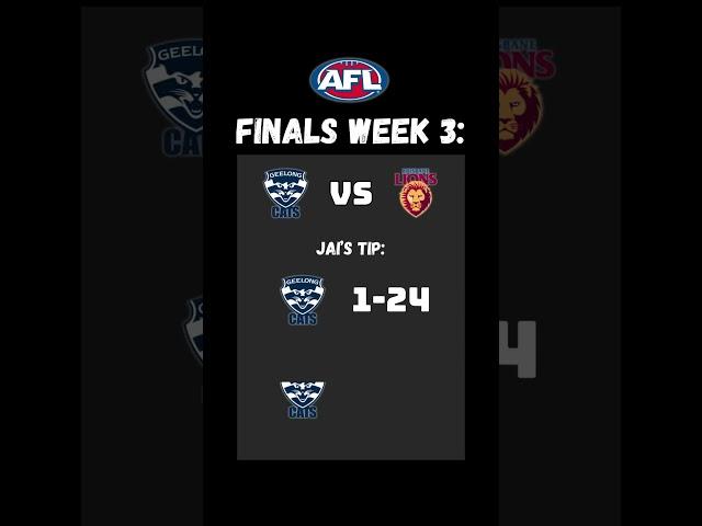 AFL TIPS FINALS WEEK 3 #shorts #afl #footy #football #tips #prediction #football #sport #sportsnews