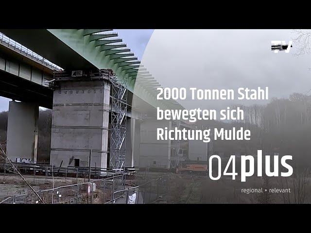 2000 Tonnen Stahl bewegten sich in Richtung Mulde