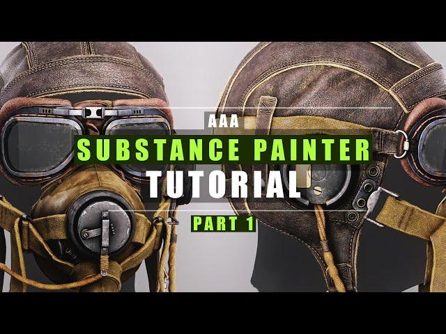 Substance Painter Pilot helmet Tutorial - Part 1