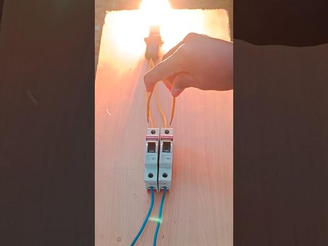 mcb short circuit test live  #shorts #mcb